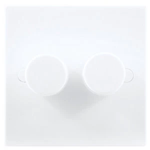 Image of BG Double Dimmer Switch 2 Gang 2 Way 400W - White