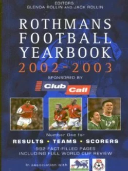 Image of Rothmans Football Yearbook 2002-2003 by Glenda Rollin and Jack Rollin and F.A. Premier League and Football League Paperback
