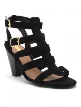 image of Qupid Chamber 22 Heeled Sandal Black