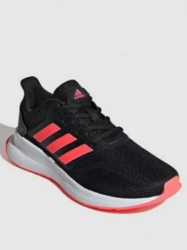 Image of Adidas Runfalcon Kids Trainers - Black/Pink