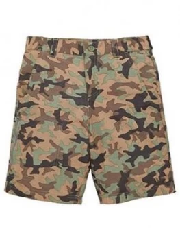 image of Columbia Boys Silver Ridge Shorts - Camo