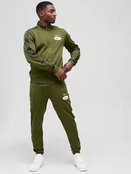 Image of Nike NSW Swoosh League Polyknit Jacket - Green Size XL Men
