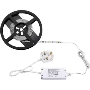 Image of 5m Daylight White LED Tape Kit - 12W LED Driver - Flexible Cabinet Lighting
