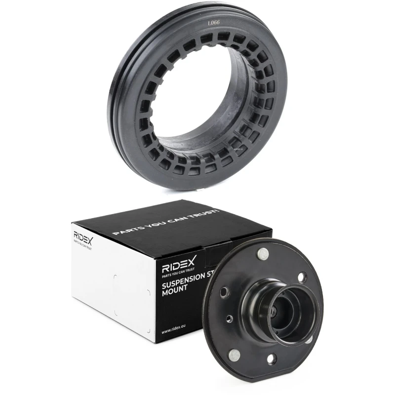 Image of RIDEX 1180S1400 Top strut mount Front axle both sides, with rolling bearing Suspension Strut Support Bearing (1180)