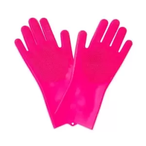Image of Muc-Off Scrubber Gloves L - Pink