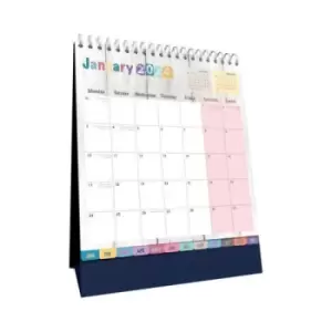 Image of Collins Brighton Desk Calendar Month To View 2024 BTDC-24
