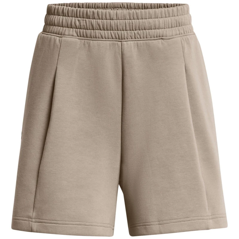 Image of Under Armour Womens Fleece Performance Gym Shorts Brown female 8 (XS)