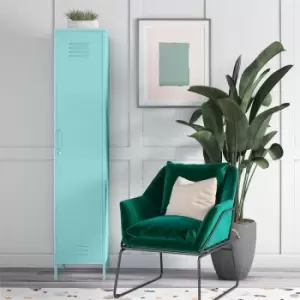Image of Cache Single Metal Locker Storage Cabinet Mint By Novogratz