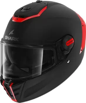 Image of Shark Spartan RS Blank Helmet, black-red Size M black-red, Size M