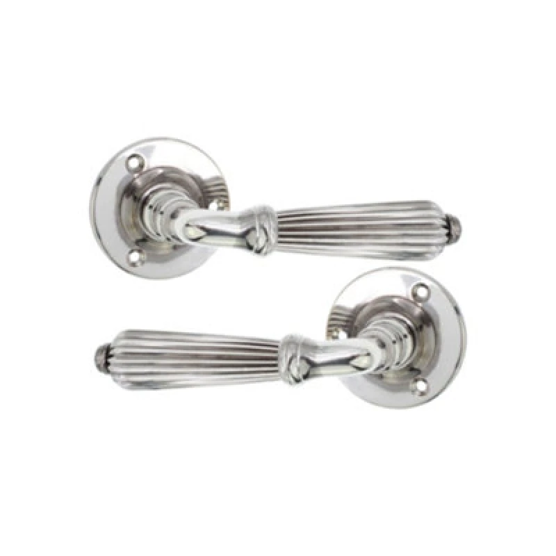 Image of Spira Brass Regency Lever Door Handle Aged Nickel