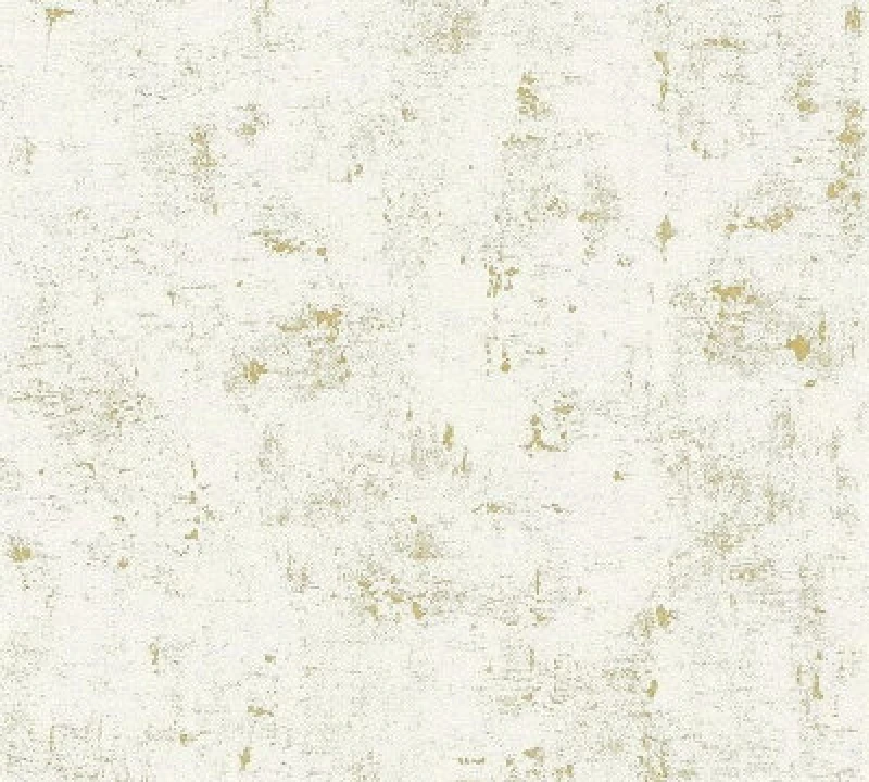 Image of As Creation Concrete Effect White Metallic Texture Trend Wallpaper 230775