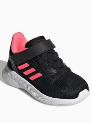 Image of Adidas Infant Runfalcon 2.0, Black/Pink/Blue, Size 4