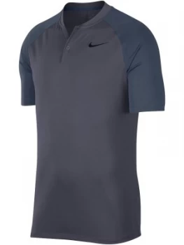 Image of Mens Nike Dry Momentum Blade Polo Carbon