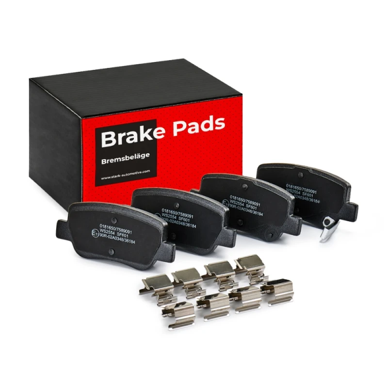Image of STARK SKBP-0010422 Brake pad set Rear Axle, with acoustic wear warning Brake Pad Set,disc brake (402)
