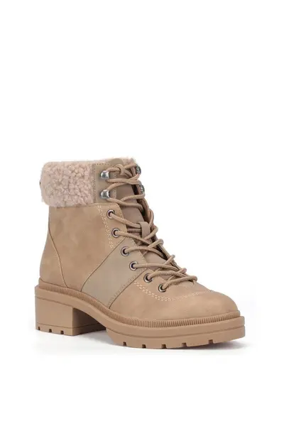 Image of Rocket Dog Womens Icy Lace Up Winter Ankle Boots UK Size 7 (EU 40) Taupe RKD207-TAUPE-7