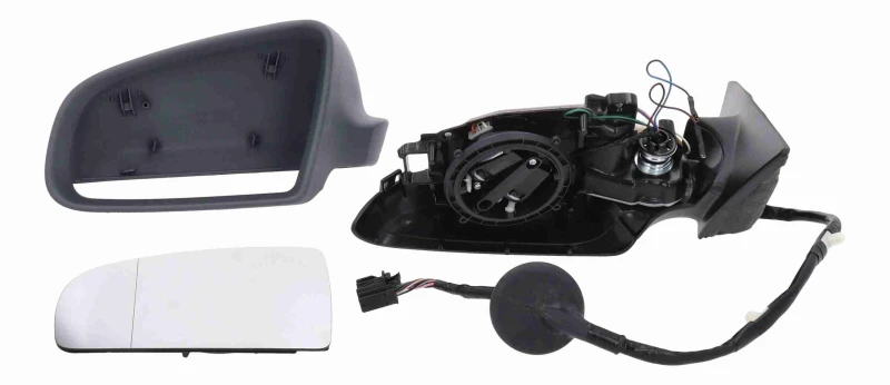 Image of VEMO V10-69-0171 Wing mirror Original VEMO Quality Left, Electric, Aspherical, primed Outside Mirror (50)