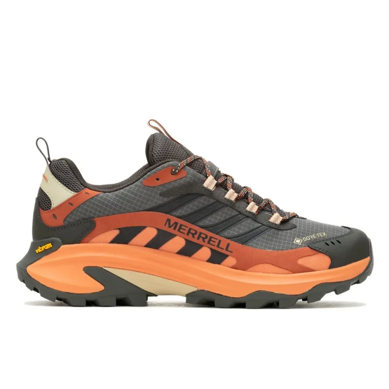 Image of Merrell Mens Moab Speed 2 GTX Waterproof Walking Hiking Shoes Trainers - UK 10.5 Grey male ES3756BEL10H