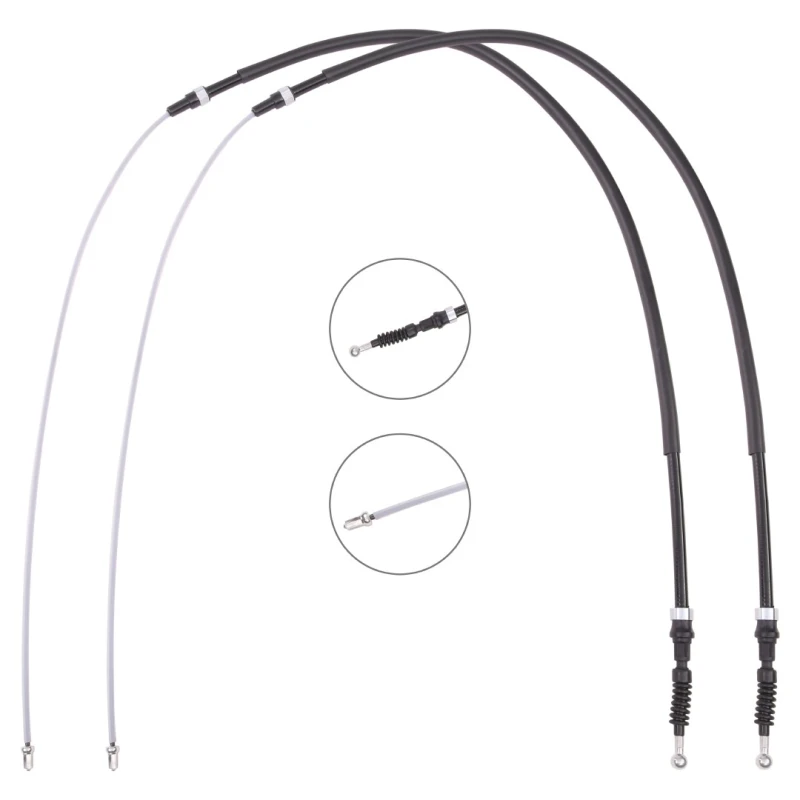 Image of RIDEX 124C1127 Brake Cable Left Rear, 1450/810mm Cable,parking brake (124)