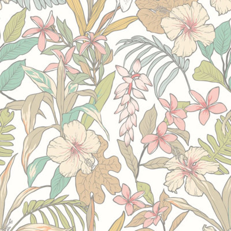 Image of Hoopla Walls Oasis Chalk & Sand Smooth Matt Wallpaper