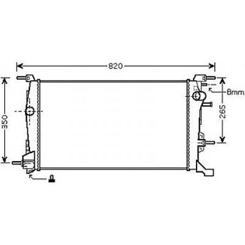 Image of Engine radiator DIEDERICHS DCM2947