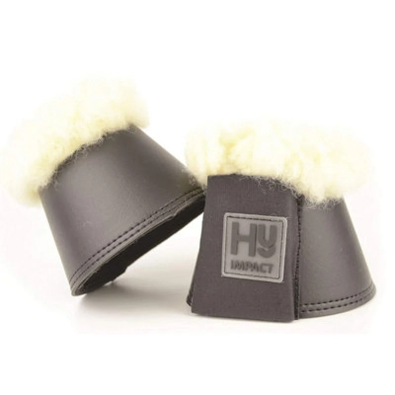 Image of Hyimpact Lambskin Over Reach Boots (One Pair) Grey (S)