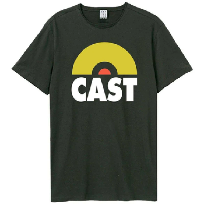 Image of Amplified Mens Cast Logo T-Shirt in Charcoal Size: XS Charcoal Male XS