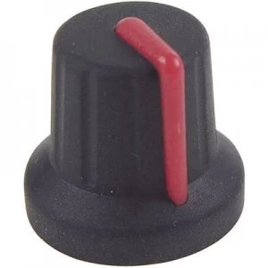 image of Cliff FC72602S K86R Knob Black Red 6mm Spl