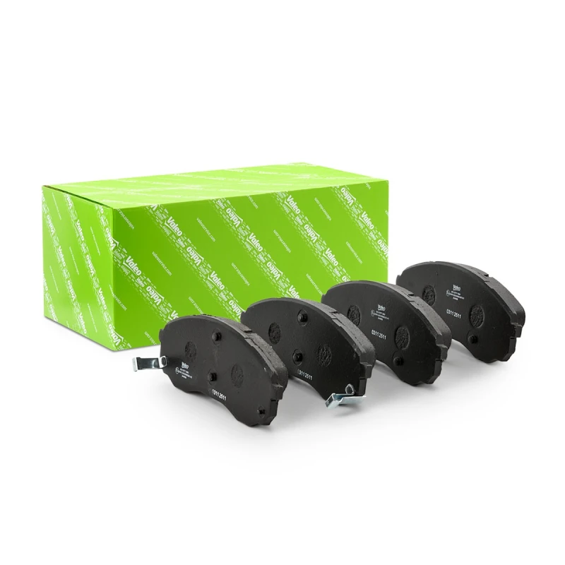 Image of VALEO 301077 Brake pad set Front Axle, with acoustic wear warning, FIRST, without anti-squeak plate Brake Pad Set,disc brake (402)