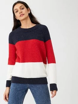 image of Tommy Hilfiger Makayla Crew Neck Sweater - Red