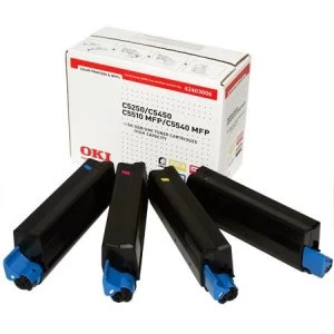 Image of OKI 42403006 Rainbow Toner Pack 1x CMYK