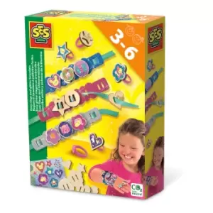 Image of SES Creative Easy Rings and Glitter Bracelets Jewellery Making...