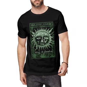 Image of Sublime - GRN 40 Oz Unisex Large T-Shirt - Black