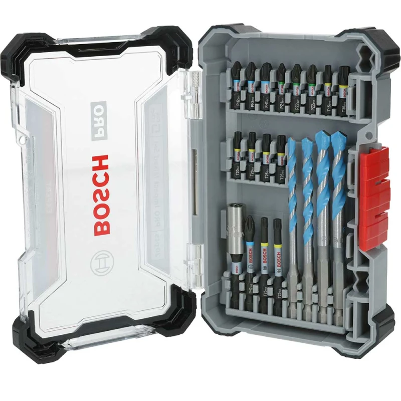 Image of Bosch PRO 20 Piece Impact Multiconstruction Drill and Screwdriver Bit Set 2608521U83