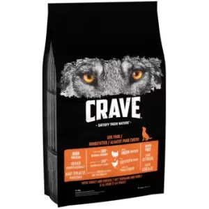 image of Crave Adult Turkey and Chicken Dog Food 7kg