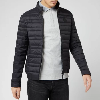 Image of Armani Exchange Recycled Hooded Padded Jacket Black Size XL Men