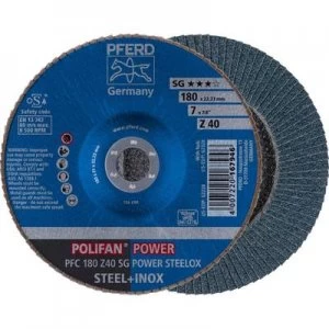 image of PFERD 67784185 POLIFAN-serrated washer PFC 180 Z40 SG POWER STEELOX Diameter 180 mm 10 pc(s)