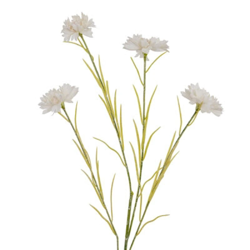 Image of Hill Interiors Cornflower Artificial Plant White (One Size)