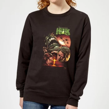 image of Marvel Incredible Hulk Dead Like Me Womens Sweatshirt - Black - XXL