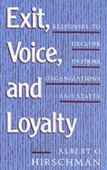 Image of Exit Voice and Loyalty by Albert O Hirschman Paperback