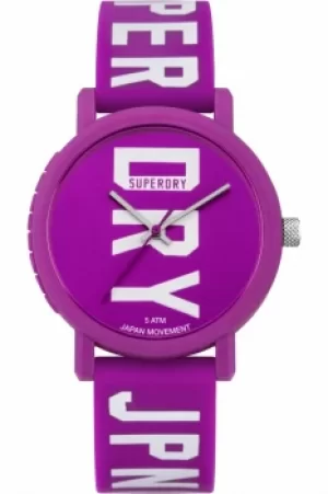 image of Ladies Superdry Campus Fluro Block Watch SYL196VW