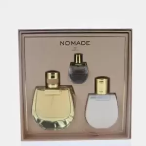 image of Chloe - Nomade 3 Piece Gift Set: Eau de Parfum (75ml) - Eau de Parfum (5ml) - Body Lotion (100ml)