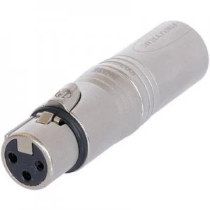 Image of Neutrik NA3F5M XLR adapter XLR socket - XLR plug