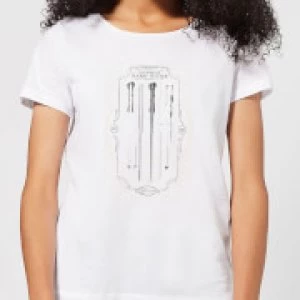 Image of Harry Potter Wand Of Harry Potter Womens T-Shirt - White - 3XL