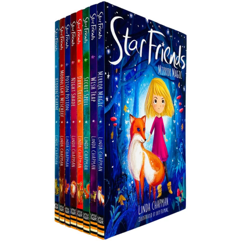 Image of Linda Chapman Star Friends Series 8 Books Collection Set ( Mirror Magic, Wish Trap) Linda Chapman Books