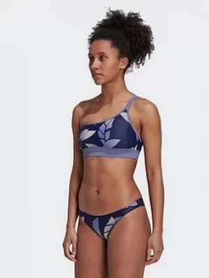 Image of adidas Graphic Bikini, Blue/Black, Size L, Women