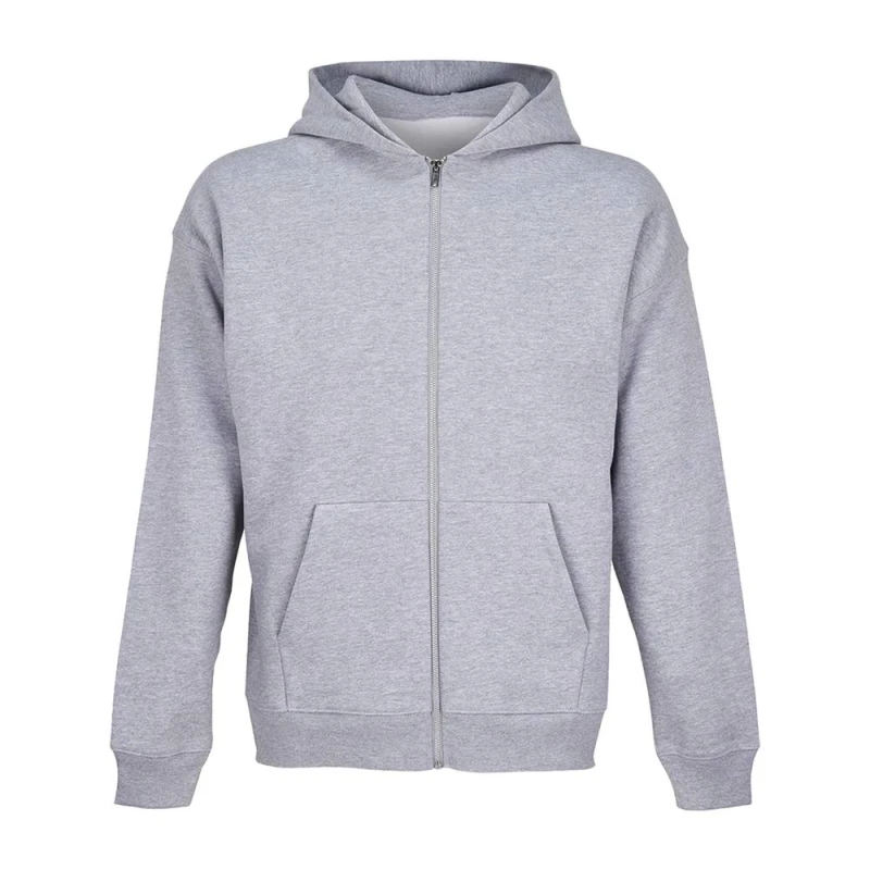 Image of SOL'S Mens Jelo Full Zip Hoodie in Grey Size: Large Grey Male L