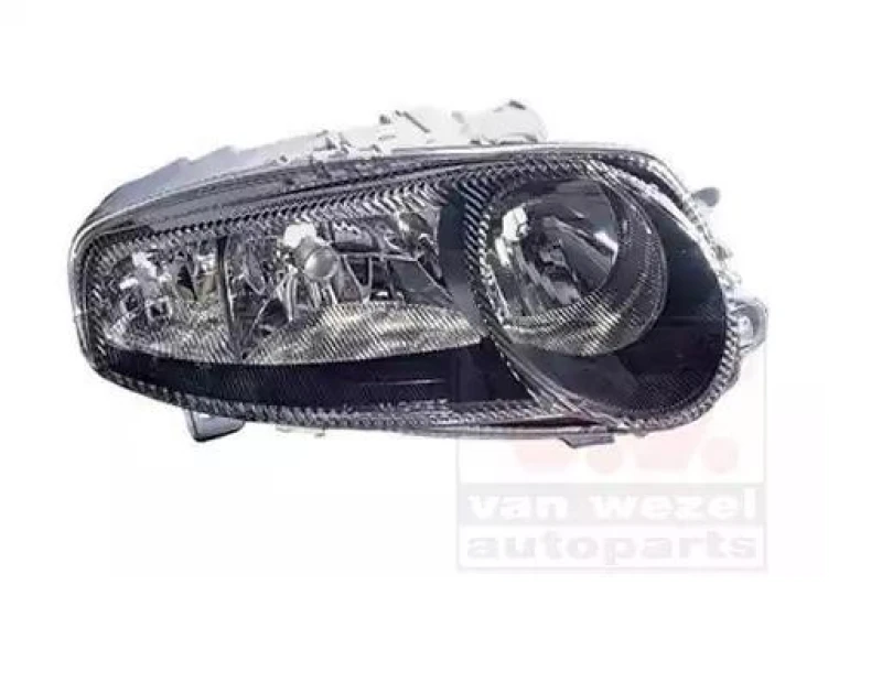 Image of VAN WEZEL 0147964 Headlights H7/H7/H1, Right, without motor for headlamp levelling Headlight (259)