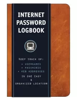 Image of Internet Password Logbook (Cognac by Editors of Rock Point