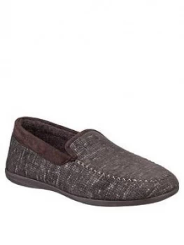 image of Cotswold Stanley Slip-On Slippers - Brown