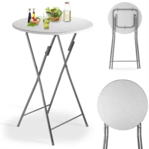 Image of Bar Table White Wood Dekor 130x60cm Foldable
